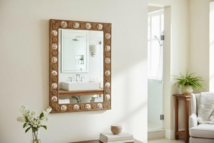 Spiegel- Fragonard-stijl - Brons, Keramiek, Huis en Inrichting, Overige Huis en Inrichting