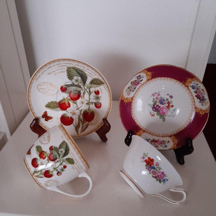 Koffie- en theeservies (10) - Beenderporselein, Antiek en Kunst, Antiek | Meubels | Tafels