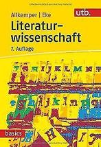 Literaturwissenschaft (utb basics)  Allkemper, Alo  Book, Alo Allkemper, Zo goed als nieuw, Verzenden