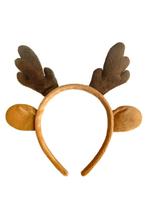 Haarband Rendier Bruin Diadeem Gewei Hert Ree Eland Kerst Ru, Ophalen of Verzenden, Nieuw