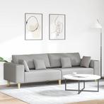 vidaXL Stoffen Sofa met kussen Wolkgrijs 208 cm Stof, Verzenden, Nieuw