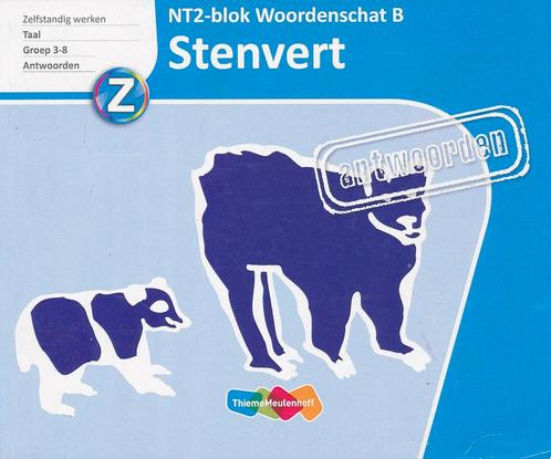 Stenvert Antwoorden NT2 Blok Woordenschat B, Livres, Livres scolaires, Envoi