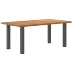 vidaXL Eettafel rechthoekig 180x100x74 cm massief eikenhout, Huis en Inrichting, Verzenden, Nieuw