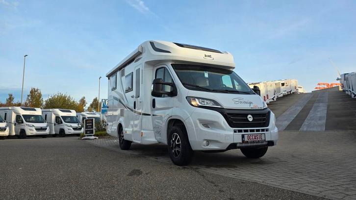 Mclouis Sovereign slechts 13429 km en twinbedden 12036, Caravans en Kamperen, Mobilhomes, Cassettetoilet, Handgeschakeld, L-zit