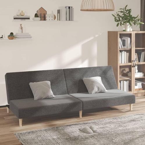 vidaXL Slaapbank 2-zits stof lichtgrijs, Huis en Inrichting, Zetels | Zetels, Nieuw, Verzenden