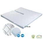 Tencell topper HR55 10 cm - Split - 200/200, Huis en Inrichting, Slaapkamer | Beddengoed, Nieuw, Wit