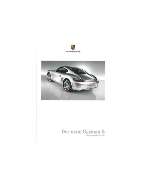 2006 PORSCHE CAYMAN S HARDCOVER BROCHURE GERMAN, Livres, Autos | Brochures & Magazines