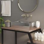 vidaXL Wastafel met overloop 49x25x15 cm keramiek, Doe-het-zelf en Bouw, Verzenden, Nieuw