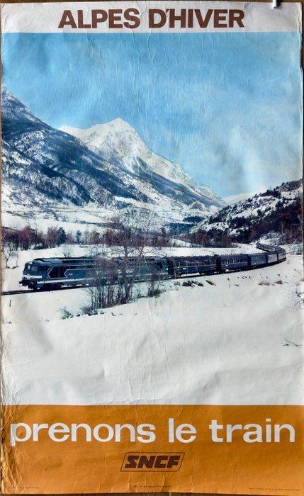 Josse Noël - Imp. Hélio-Cachan - SNCF – Alpes d’Hiver –, Antiquités & Art, Art | Dessins & Photographie
