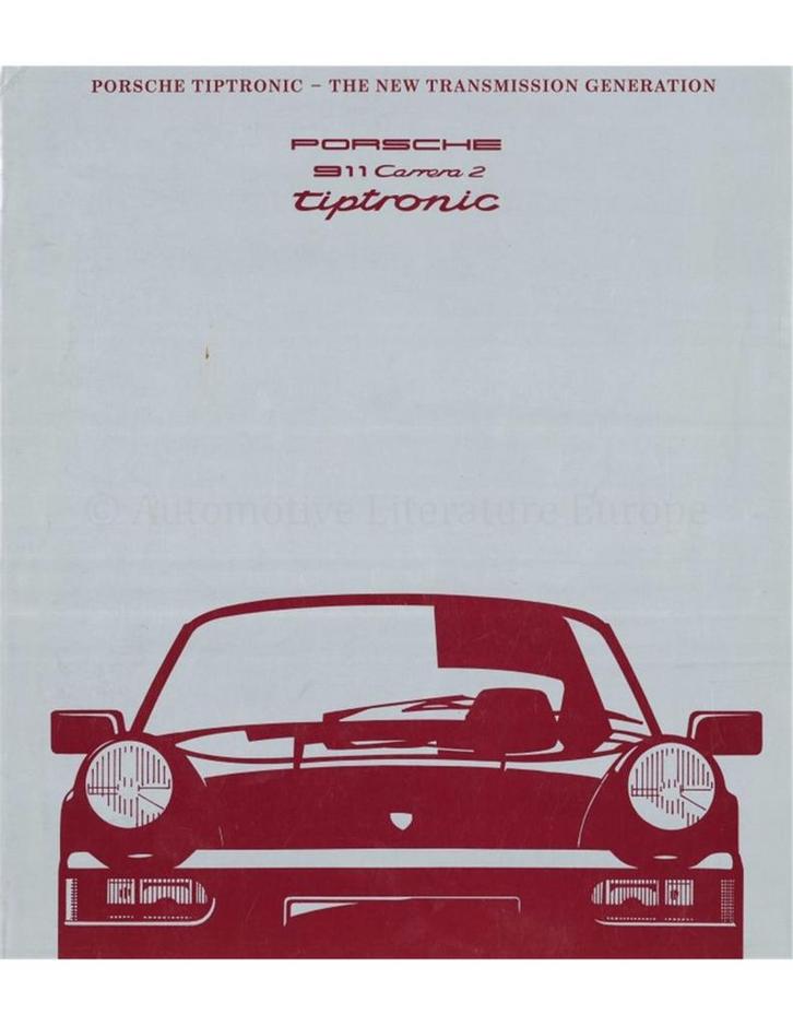 1990 PORSCHE 911 CARRERA 2 TIPTRONIC VERSNELLINGSBAK, Boeken, Auto's | Folders en Tijdschriften
