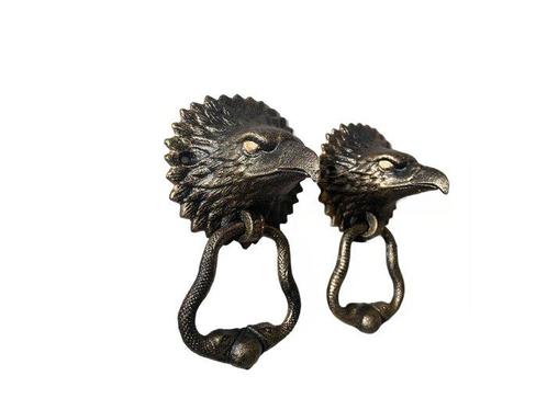 Decoratief ornament - Europa - 2 Eagle deurkloppers, Antiek en Kunst, Curiosa en Brocante