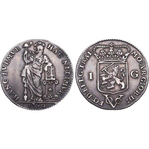 Indes orientales néerlandaises. VOC. 1 Gulden 1790, Postzegels en Munten, Munten | Nederland
