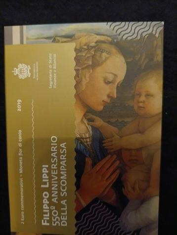 San Marino. 2 Euro 2019 Filippo Lippi  (Zonder, Postzegels en Munten