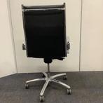 Luxy light Directie-bureaustoel, hoge rug,  zwart leder -, Bureaustoel