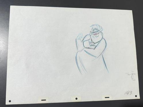 Walt Disney - Oorspronkelijke animatie tekening van Ursula, Boeken, Strips | Comics