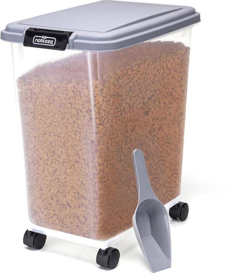 Voerton - Voedselcontainer - Voercontainer - 40L - Transpara, Animaux & Accessoires, Nourriture pour Animaux, Envoi