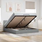 vidaXL Bed poef met matras en LEDs 180x200 cm stof, Huis en Inrichting, Verzenden, Nieuw