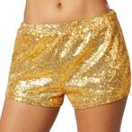 2dekans | Dressforfun Pailletten-short goud L -, Kleding | Dames, Ophalen of Verzenden, Nieuw