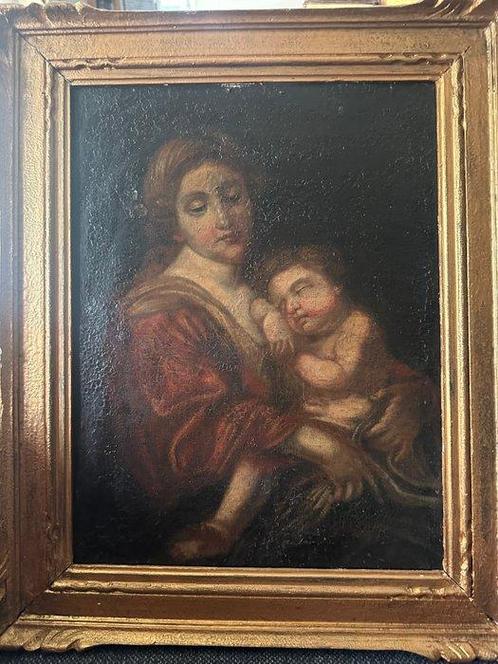Europese school (XVIII) - Vierge à l’Enfant, Antiek en Kunst, Kunst | Schilderijen | Klassiek
