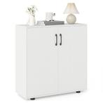 2dekans | Coast 2-Deurs Opbergkast 80x31,5x82 cm Wit –, Ophalen of Verzenden, Nieuw