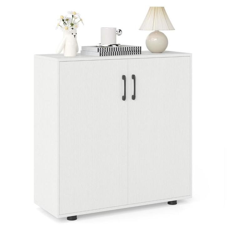 2dekans | Coast 2-Deurs Opbergkast 80x31,5x82 cm Wit –, Huis en Inrichting, Kasten | Schoenenkasten, Ophalen of Verzenden