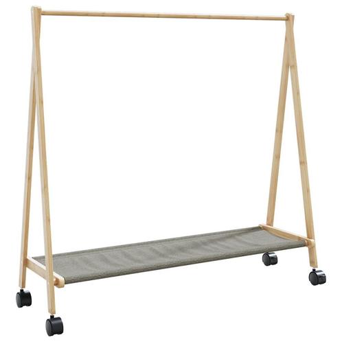 vidaXL Kledingrek met schappen en wielen 106x34x106,5 cm, Huis en Inrichting, Kasten | Kleerkasten, Nieuw, Verzenden