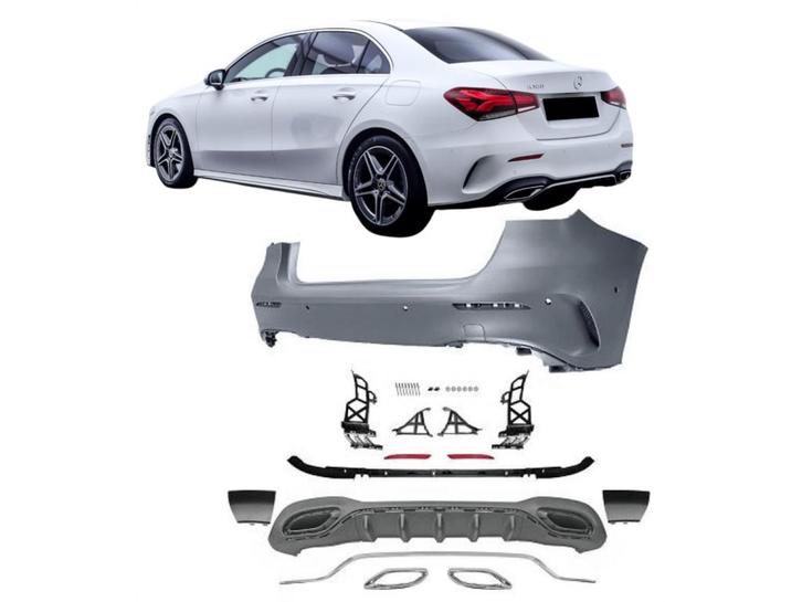 Achterbumper | Mercedes-Benz | A-klasse sedan W177 2018-2022, Auto-onderdelen, Carrosserie, Nieuw, Mercedes-Benz, Verzenden