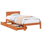 vidaXL Bedframe met hoofdeinde 3 pcs Wasbruin Massief, Huis en Inrichting, Slaapkamer | Bedden, Verzenden, Nieuw