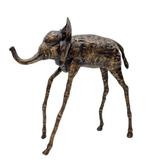 Sculpture, Surrealatische olifant - 28 cm - Bronze, Antiek en Kunst