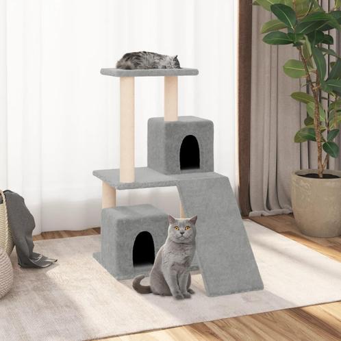 vidaXL Arbre à chat avec griffoirs en sisal Gris clair, Dieren en Toebehoren, Katten-accessoires, Verzenden