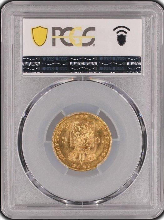 Nederland. Willem III. 10 Gulden 1875, Timbres & Monnaies, Monnaies | Pays-Bas