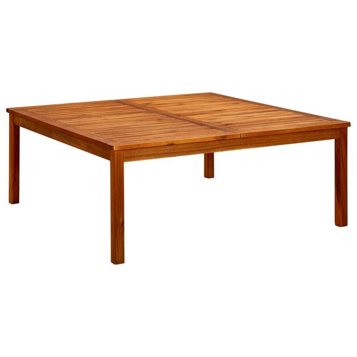 Grote tuintafel 110x110 | Retour Deal | OP = OP, Tuin en Terras, Tuintafels, Vierkant, Nieuw, Hout, Verzenden