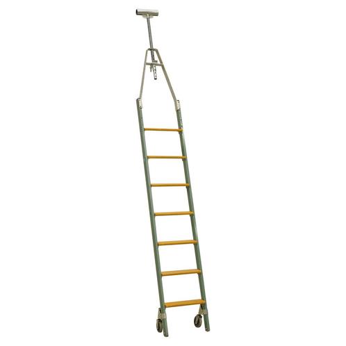 Gebruikte trappen stellingtrap op wielen, Doe-het-zelf en Bouw, Ladders en Trappen, Gebruikt, Ophalen of Verzenden