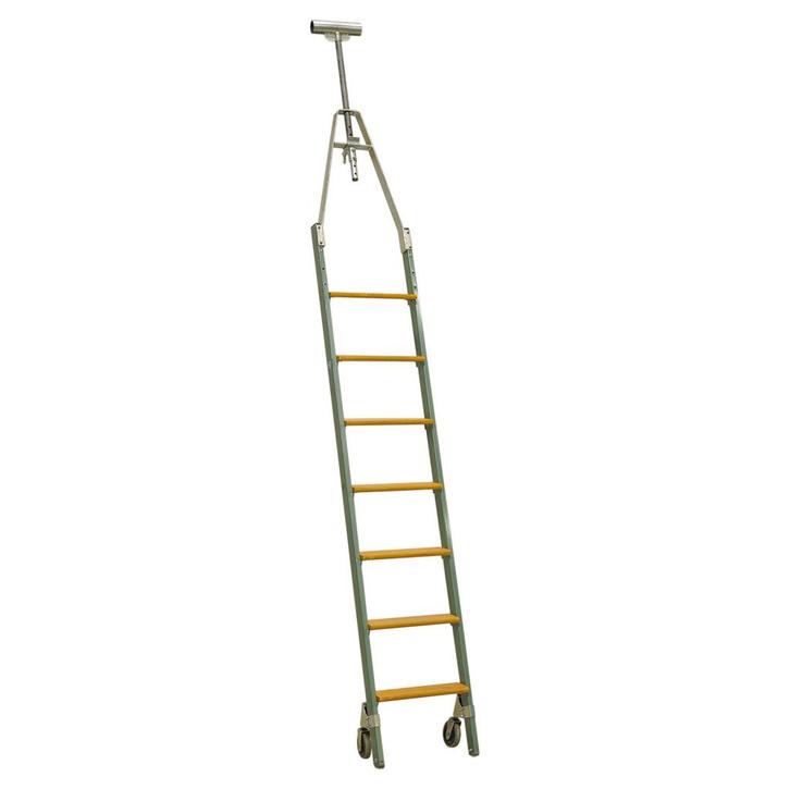 Gebruikte Stellingtrap op wielen, Doe-het-zelf en Bouw, Ladders en Trappen, Gebruikt, Ophalen of Verzenden