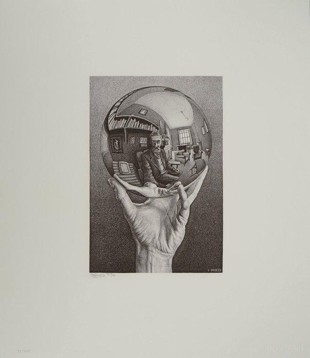 M.C. Escher (1898-1972) - Main avec globe réfléchissant, Antiek en Kunst, Antiek | Overige Antiek