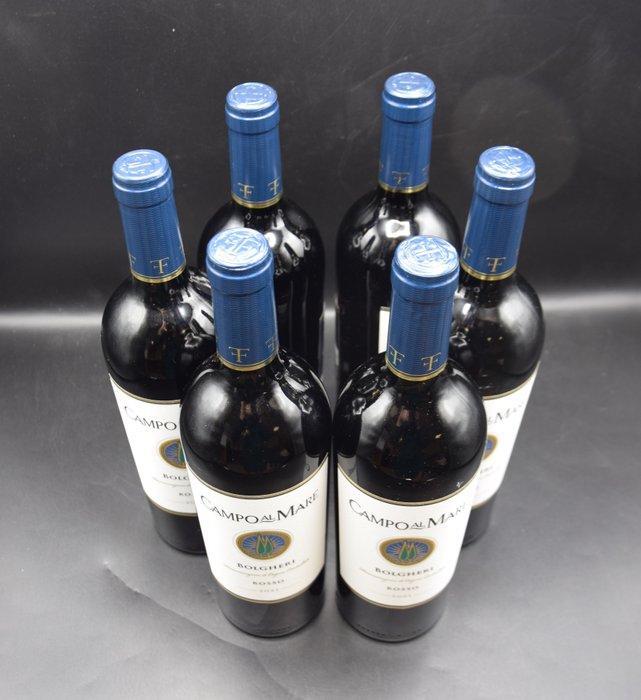 2021 Campo al Mare - Bolgheri DOC - 6 Bouteilles (0,75 L), Collections, Vins