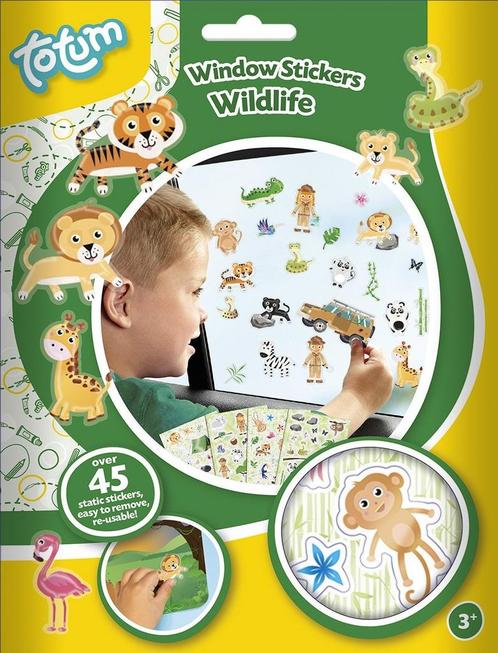 Raamstickers Jungle Dieren, Hobby en Vrije tijd, Feestartikelen, Nieuw, Verzenden
