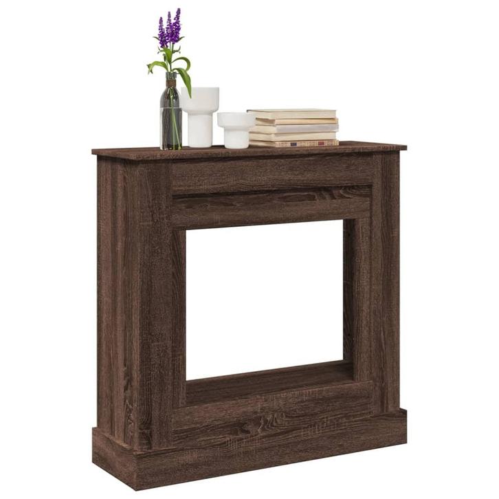 vidaXL Haardombouw 90x30x90 cm bewerkt hout bruin, Huis en Inrichting, Kachels, Nieuw, Verzenden