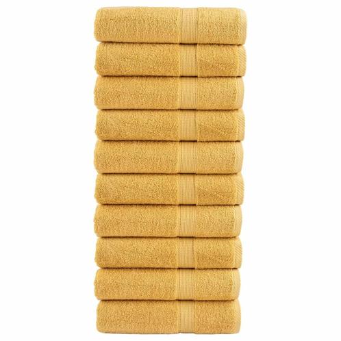 vidaXL Badhanddoeken SOLUND 10 st 600 g/m² 100x150 cm, Huis en Inrichting, Badkamer | Badtextiel en Accessoires, Nieuw, Verzenden
