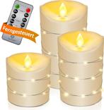 KESSER® Led-kaarsen, 3-delige set, vlamloze kaarsen, timerfu, Verzenden, Nieuw