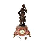Pendule de cheminée -   Marbre, Régule - 1900-1910, Antiquités & Art