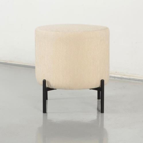 Frontseat Ludo poef, sand, 4-poot onderstel, Huis en Inrichting, Stoelen, Gebruikt, Ophalen of Verzenden