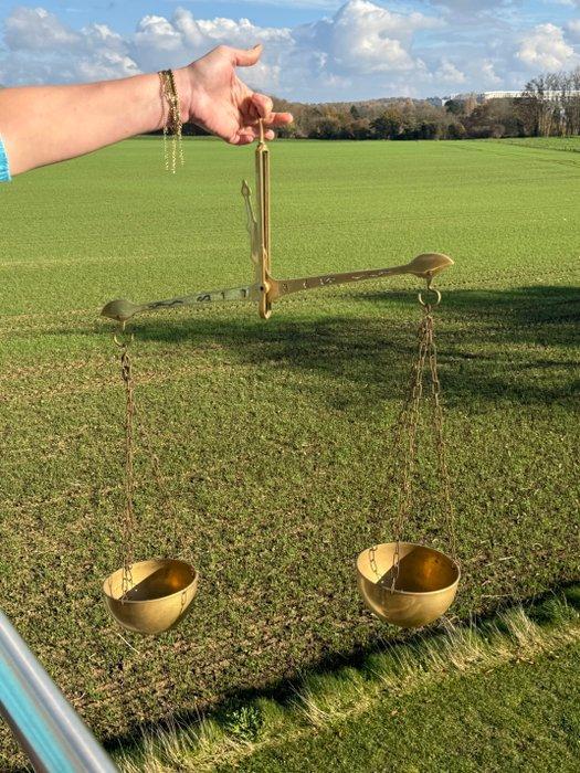 Ponterstok - Koper, IJzer - Balance romaine, Antiek en Kunst, Curiosa en Brocante