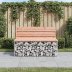 vidaXL Banc de jardin design gabion 103x70x65cm bois, Tuin en Terras, Verzenden