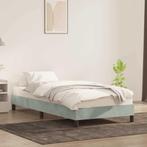 vidaXL Bedframe zonder matras 90x210 cm fluweel lichtgrijs, Verzenden, Nieuw