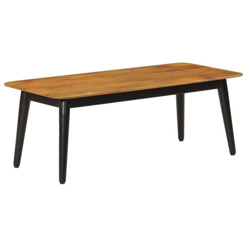 vidaXL Salontafel 110x50x40 cm massief mangohout en ijzer, Maison & Meubles, Tables | Tables de salon, Envoi