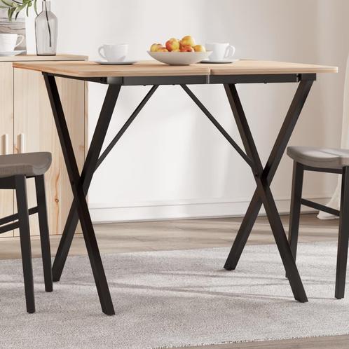 vidaXL Eettafelpoten X-frame 60x60x73 cm gietijzer, Maison & Meubles, Pièces pour table, Envoi