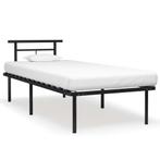 vidaXL Bedframe metaal zwart 90x200 cm, Huis en Inrichting, Verzenden, Nieuw