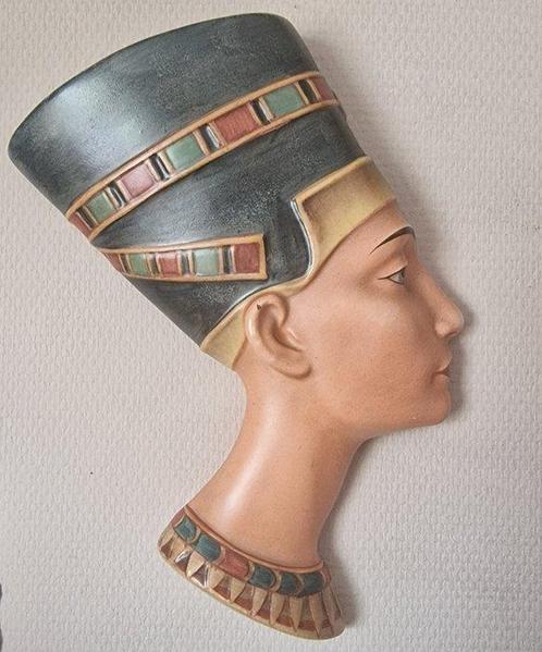 Goebel - Buste, Néfertiti - Buste Mural des années 1950s -, Antiek en Kunst, Antiek | Glaswerk en Kristal