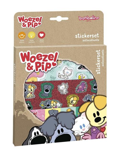 Woezel En Pip Stickerset, Hobby en Vrije tijd, Feestartikelen, Nieuw, Verzenden